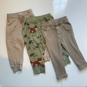2 pairs H&M joggers + 1 pair skinny H&M pants, toddler (18-24 month)